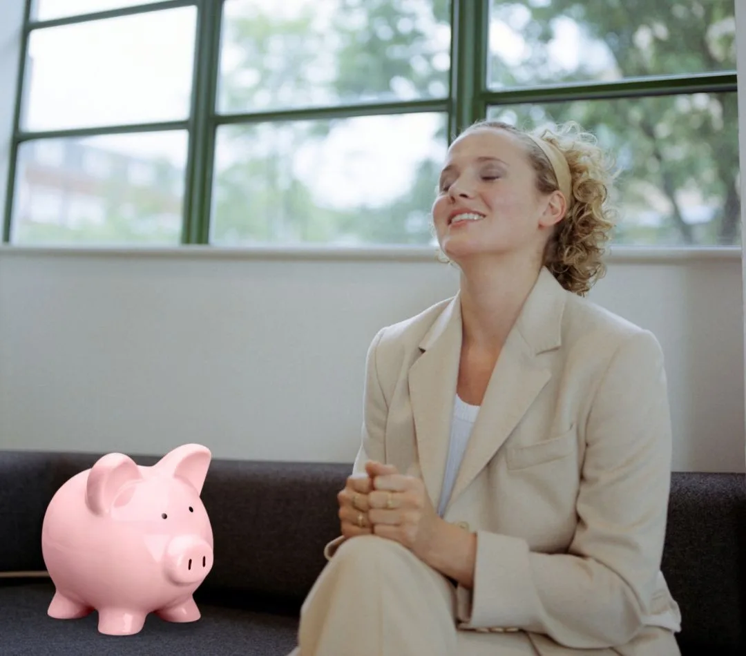 Lady feeling financial wellness