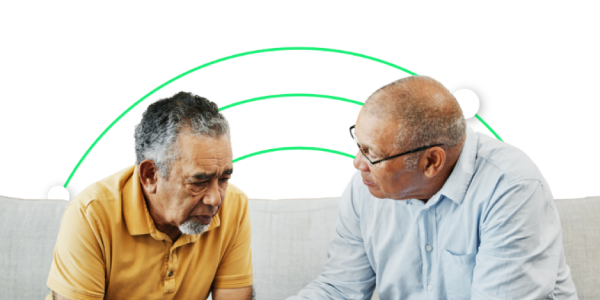 Male colleague supporting team meet with grief