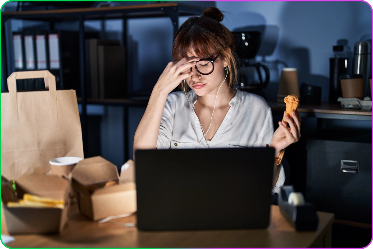 Employee stress eating