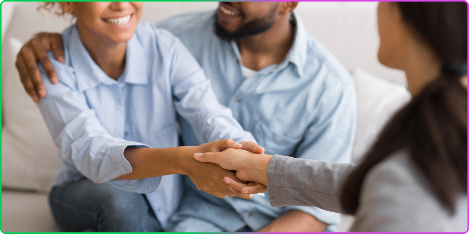 Happy employee after receiving EAP support