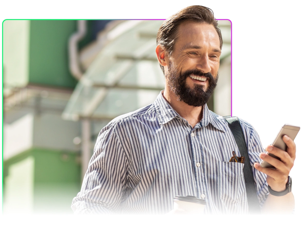 Man using EAP support during his workday