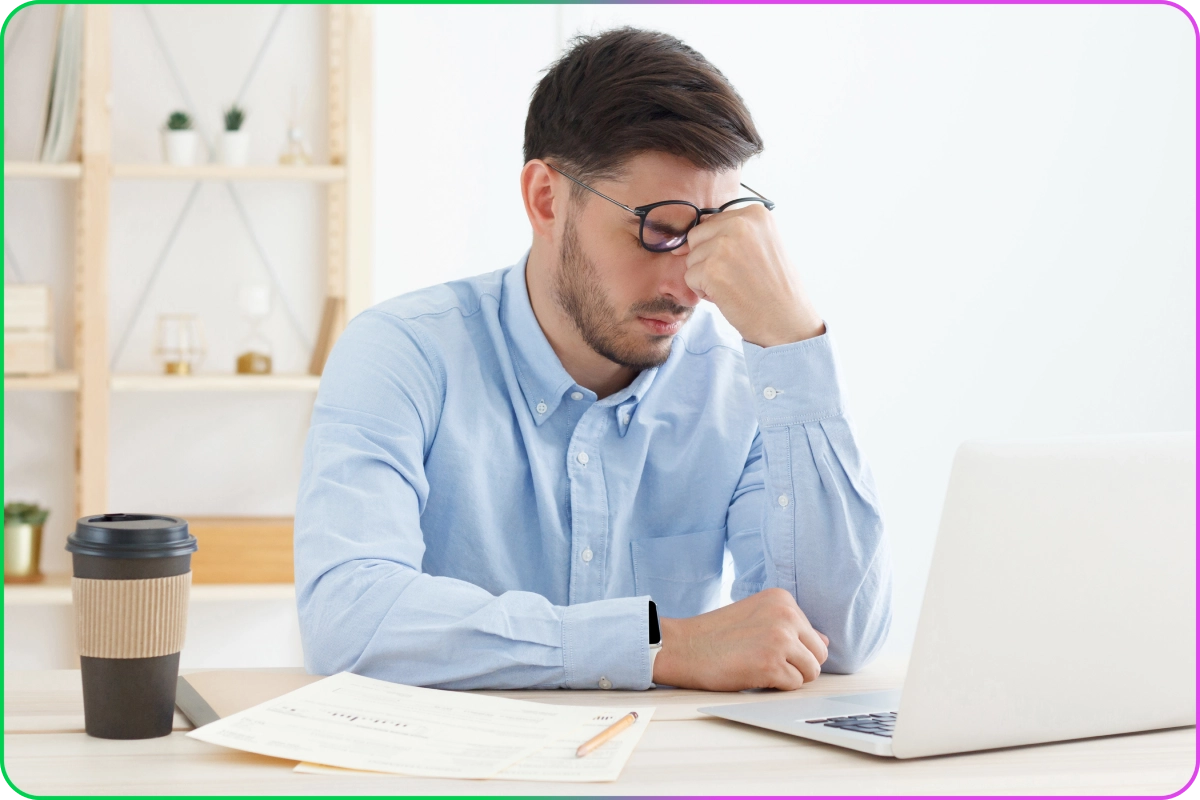 Employee experiencing stress