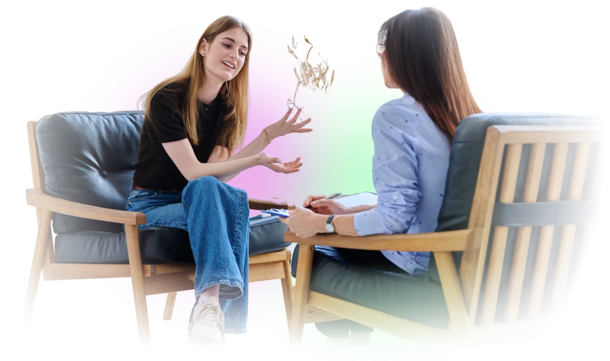 Young women receiving EAP counselling