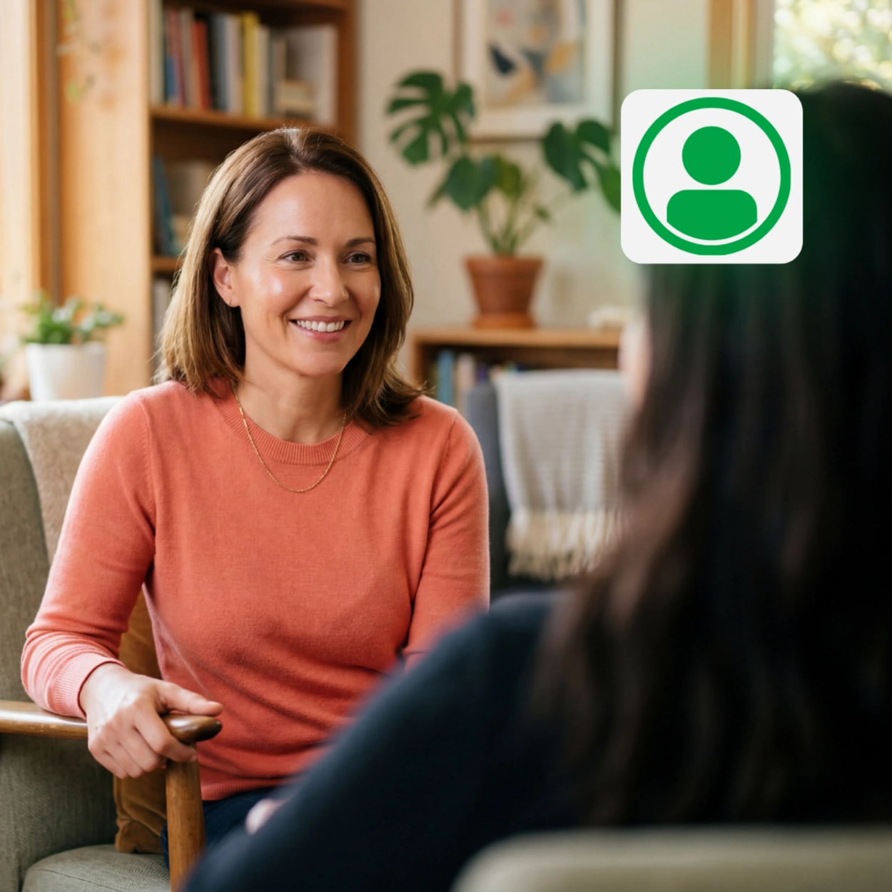 woman receiving EAP support in person