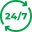 24/7 access icon