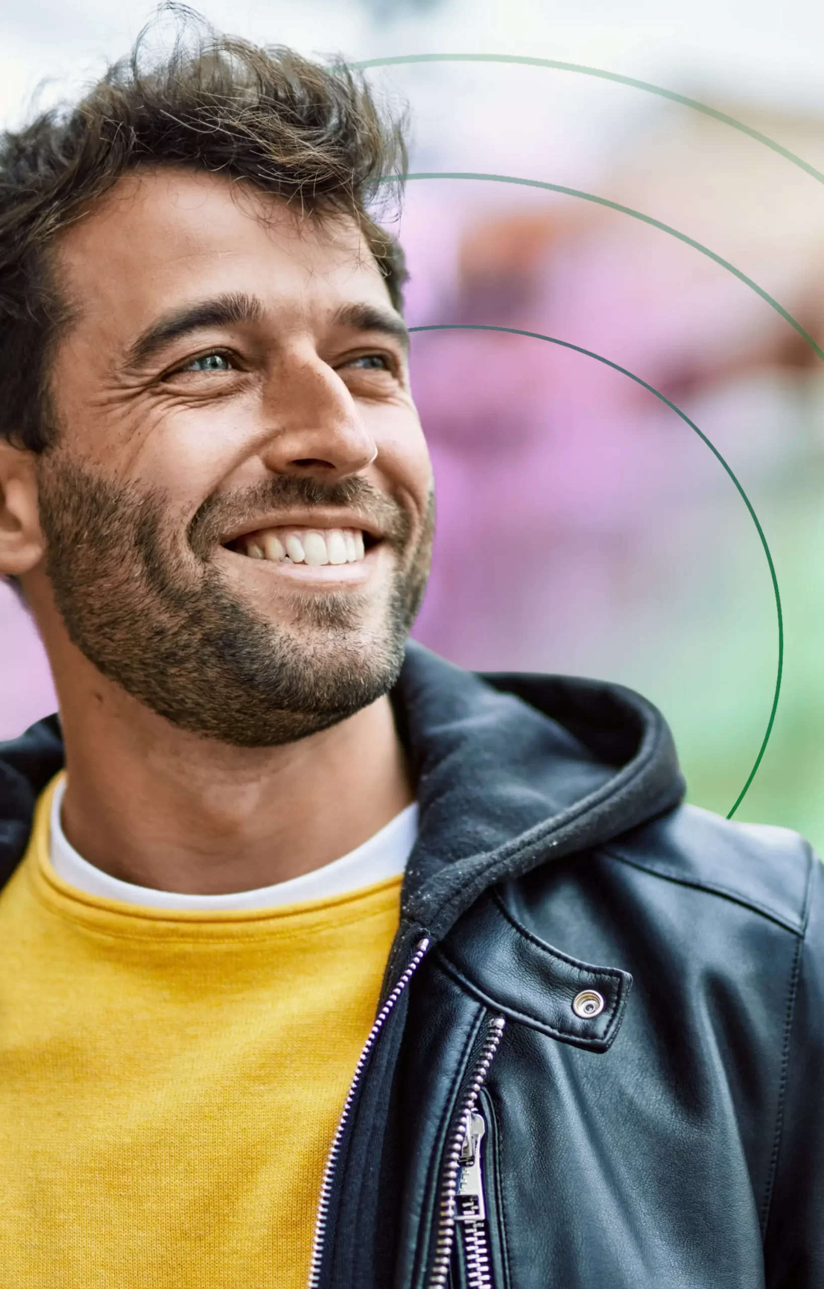 Happy man, supported by company employee counselling services (3)