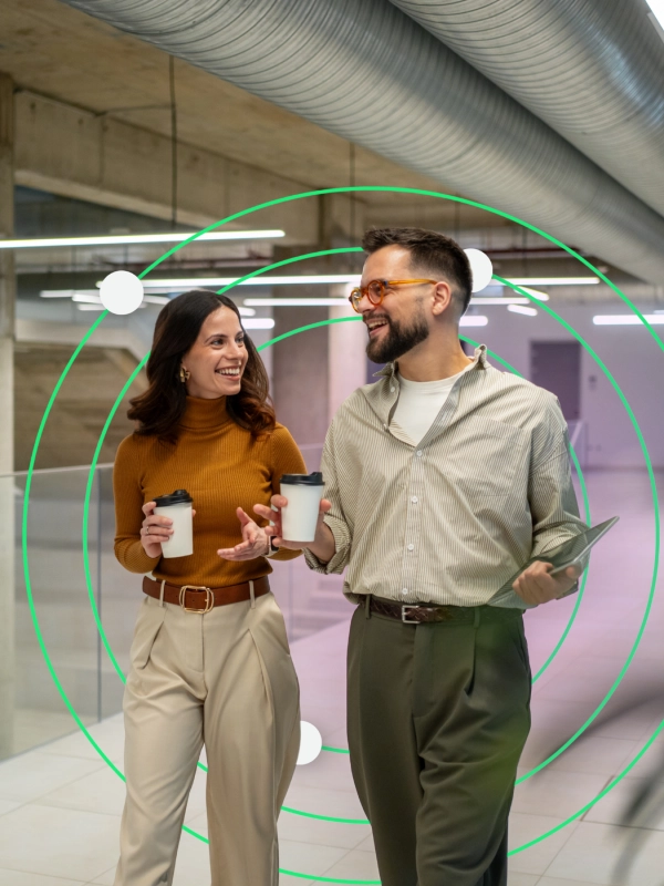Two employees adapting positively to change (1)