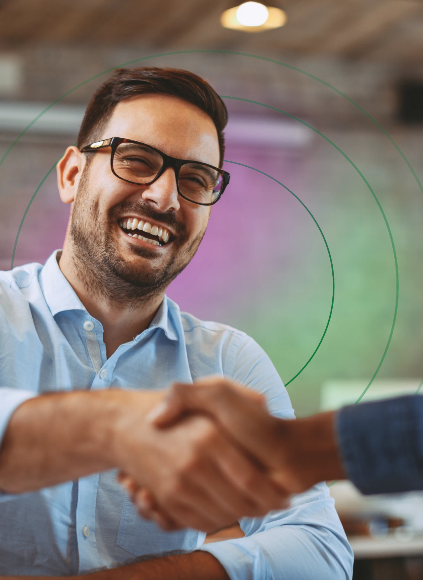 Two employees undergoing conflict support to create harmony