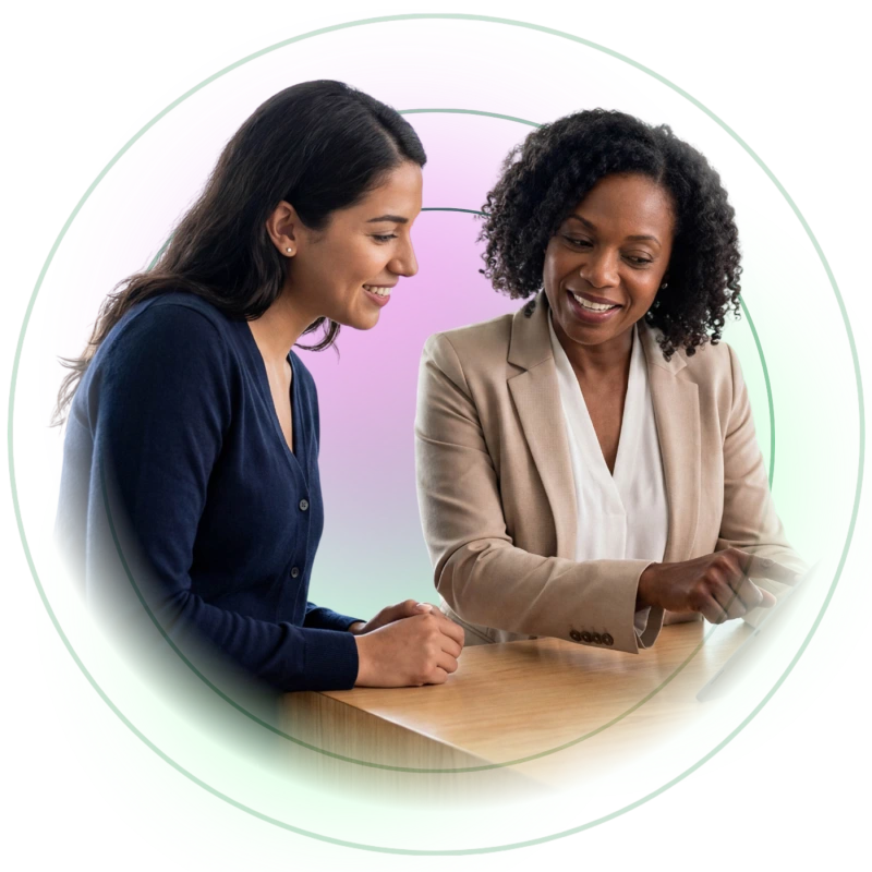 Two harmonious employees who were supported by EAP Conflict Support
