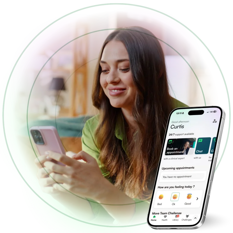 Woman using the Converge App (2)