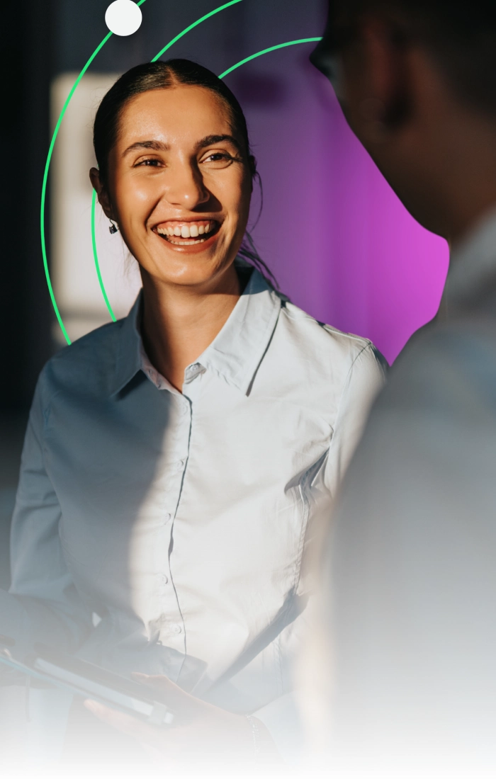 Female employee finalising her EAP appointment, feeling mentally stronger
