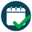 Less absenteeism icon