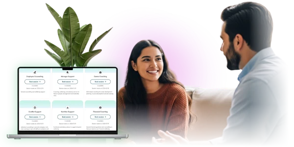 Employee accessing mental health support