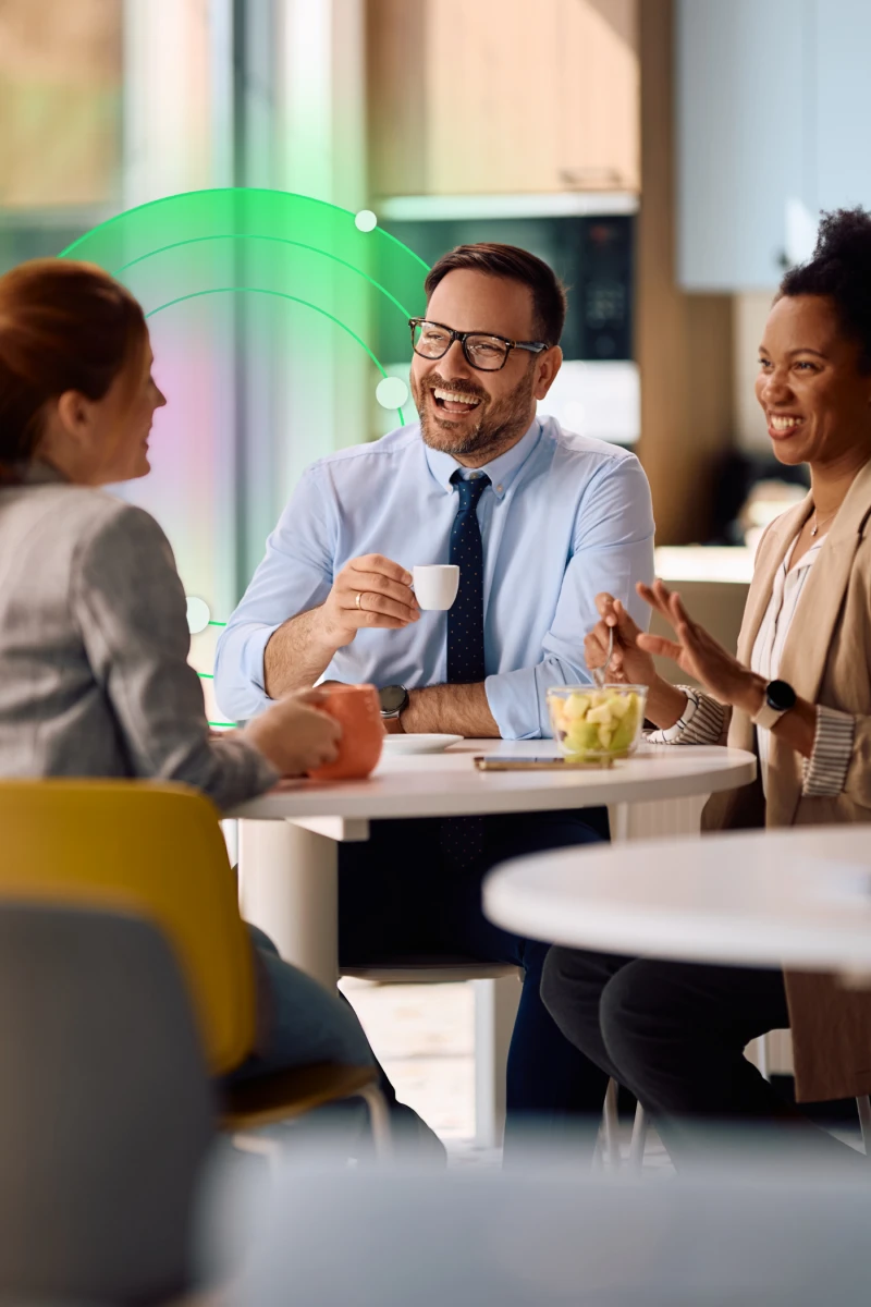 Happy workforce where Employee Wellbeing for Organisations is prioritiseds