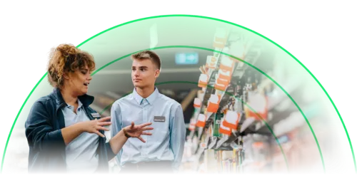 Retail worker, a role suited to an Occupational Personality Assessment